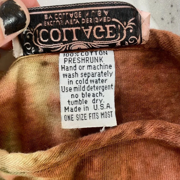 Fashion Collage Fringe Top‎ & Pull-on Pants Set OSFM Red Tie Dye Beaded Hippie - Picture 15 of 16